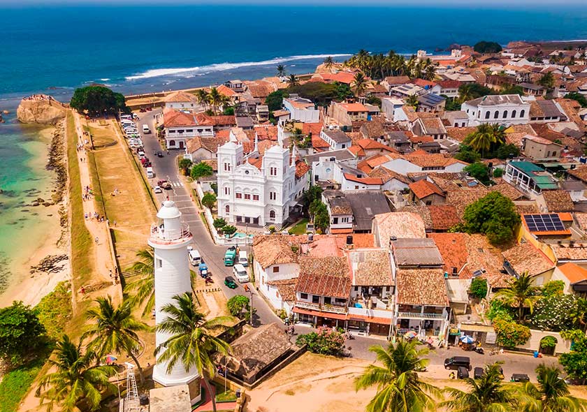 Galle, on of the colonial beach site